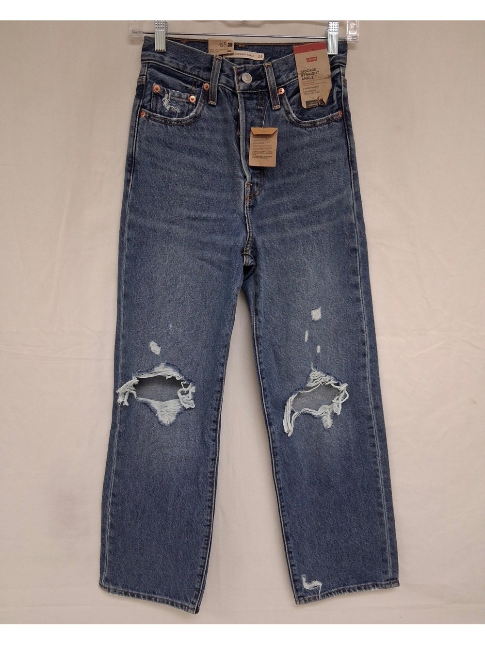 Levi’s Ribcage Straight Ankle Jeans Size 24 NWT 24x27